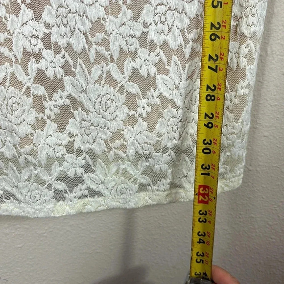 Lulus Fashion Lace Off Ivory Lace Dress beige off white size XS - Picture 8 of 15